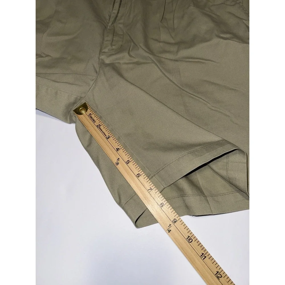 Bert Pulitzer Men 38 Chino Shorts Tan Casual Preppy Classic Fit Neutral Khaki